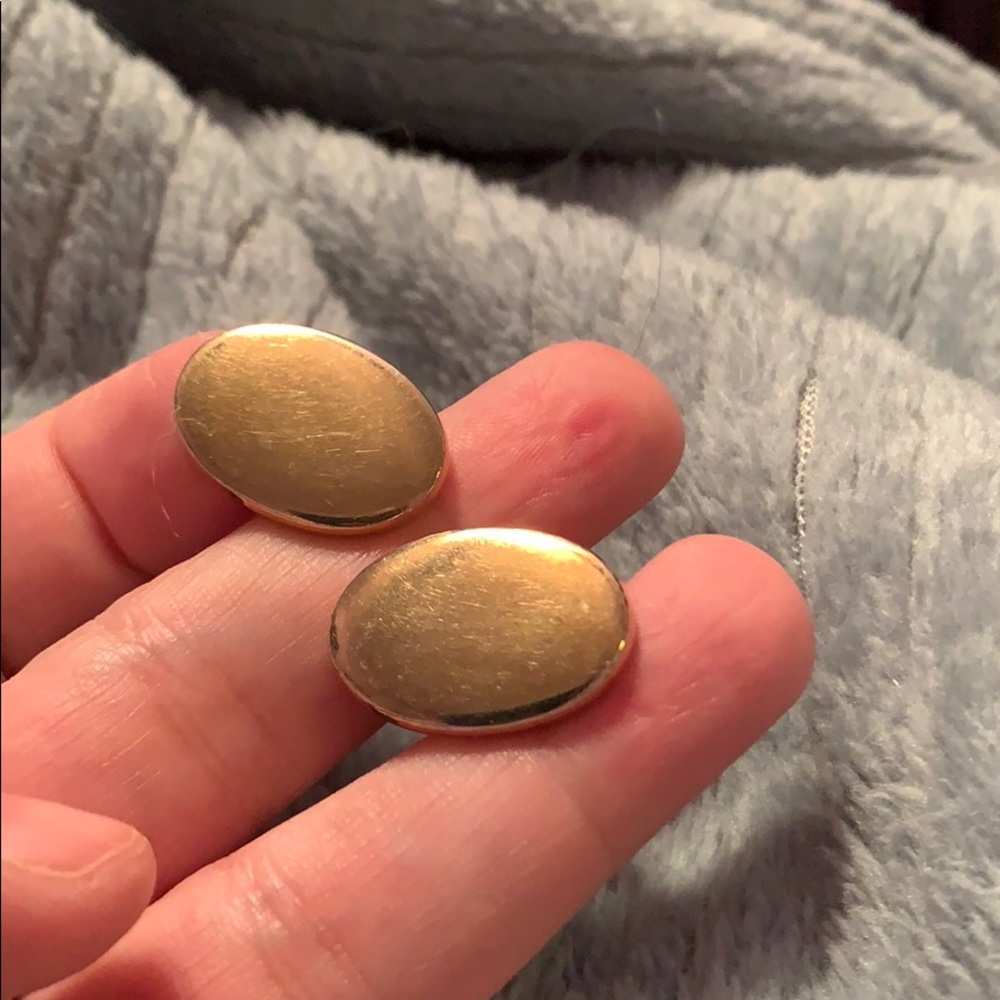 Gold Tone Cuff Links
